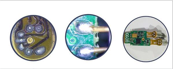 光通訊FPC軟板與光器件焊接， PCB硬板與光器件焊接圖示